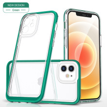 客盟璀璨系列新品IP12 6.1亚克力TPU+PC边框三合一源头厂家手机壳