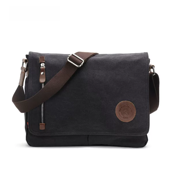 Augur New Canvas Bag Men's Bag Shoulder Bag Crossbody Bag Cross-Border Supply Korean Style Casual Student Bag