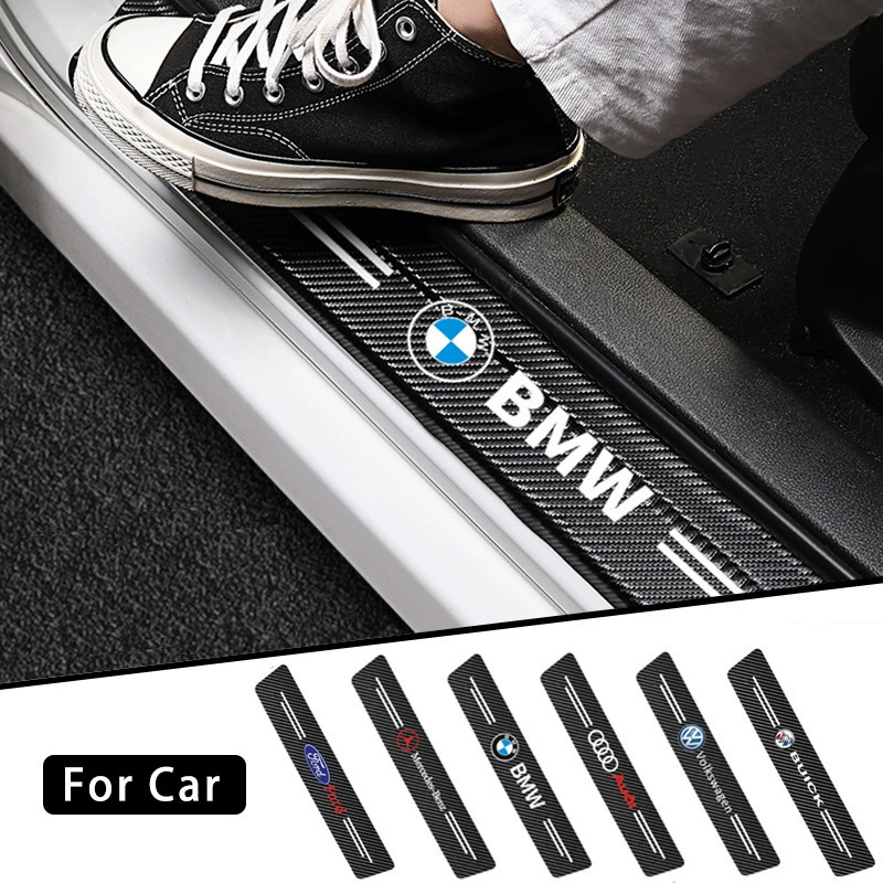 Трансграничные автомобильные пороговые полосы с рисунком из углеродного волокна