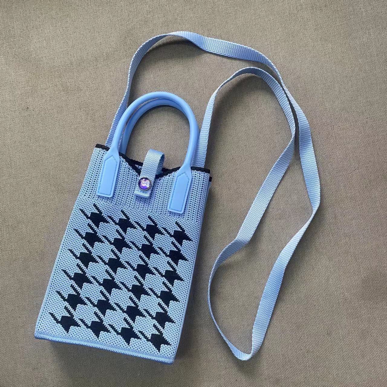 Nuevo amor bolso del teléfono móvil bolso de punto al por mayor de gran capacidad bolso de mano estudiante crossbody bolsa de lana fábrica