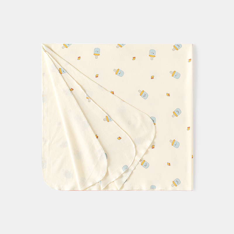 Newborn Single Baby Thin Quilt Newborn Spring and Summer Quilt Pure Cotton Quilt Swaddle Delivery Room Baby Supplies