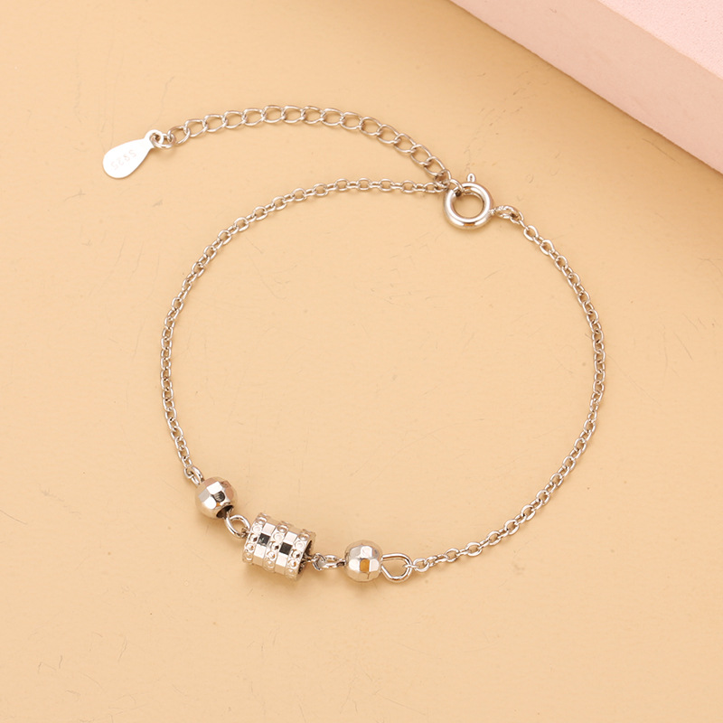 thumbnail image 1 of 2023 nueva luz de lujo versión coreana pulsera de cintura pequeña cobre plateado personalidad femenina moda mano joyería tendencia oro blanco uno, 1 of 2