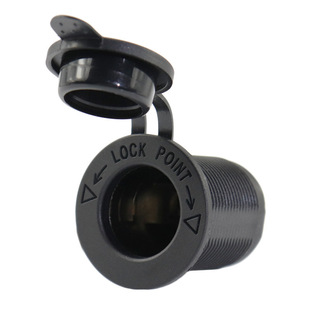 Hot Selling Motorcycle Cigarette Lighter Socket with Mounting Panel Car Waterproof Cigarette Lighter Socket 12-24V Universal