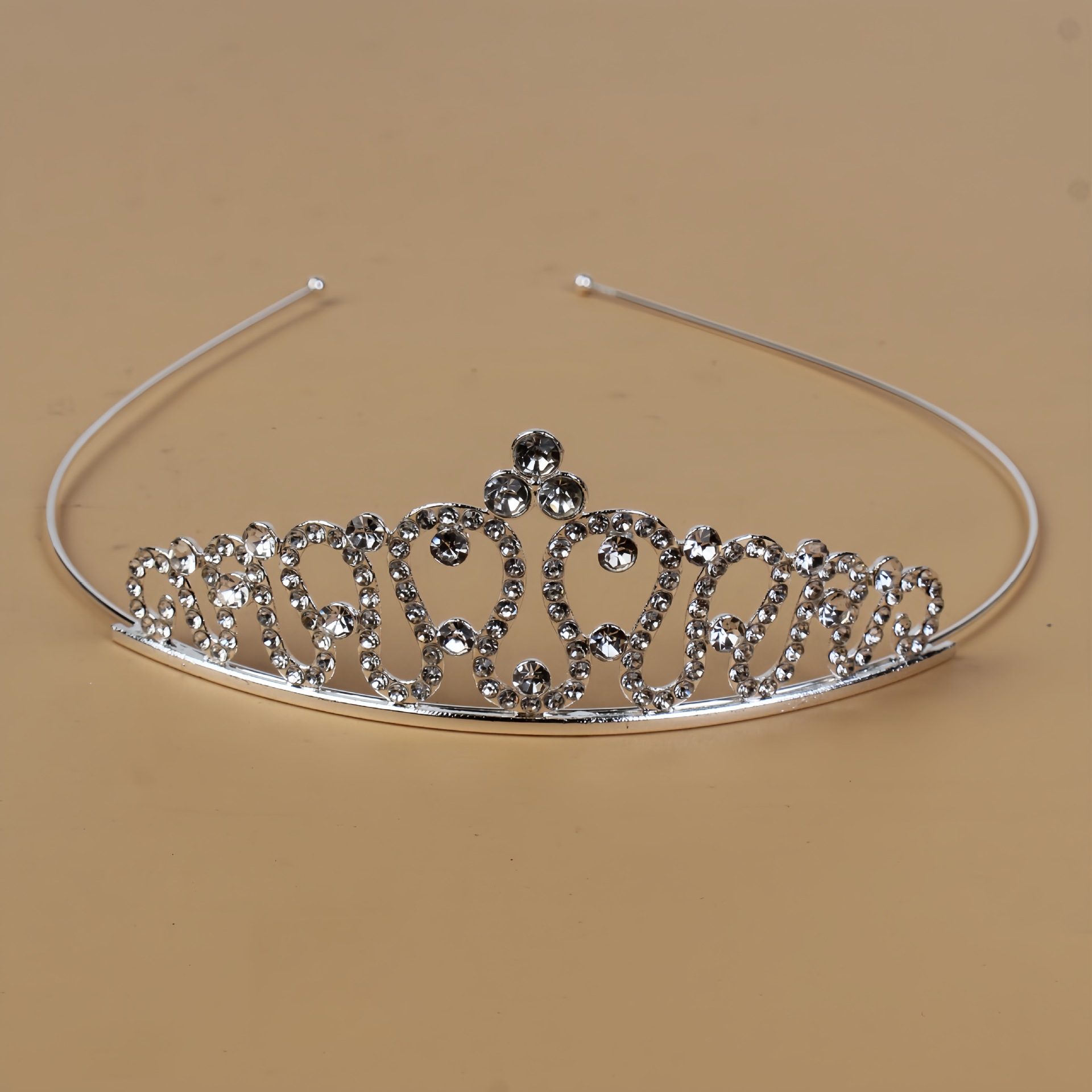 Princesa de cristal coreana corona de novia diamante de cristal anillo de cabello estudio de fotos accesorios para el cabello vestido de boda