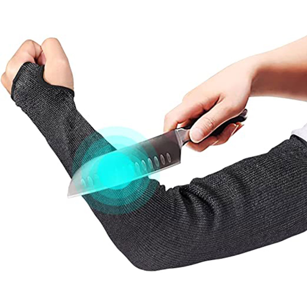 厂家批发HPPE防割护臂 亚马逊防割袖套 耐磨抗撕拉防割护腕13针