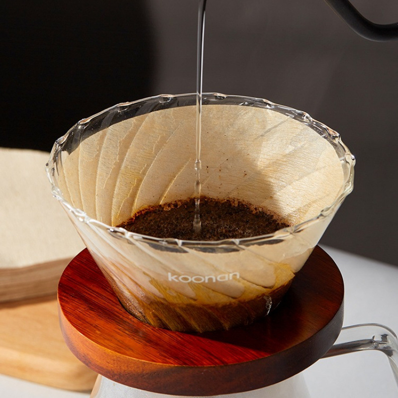 Kit de café de irrigación manual Taza de filtro de café de vidrio Kit de cafetera de irrigación manual Filtro de café Kit de cafetera de irrigación manual