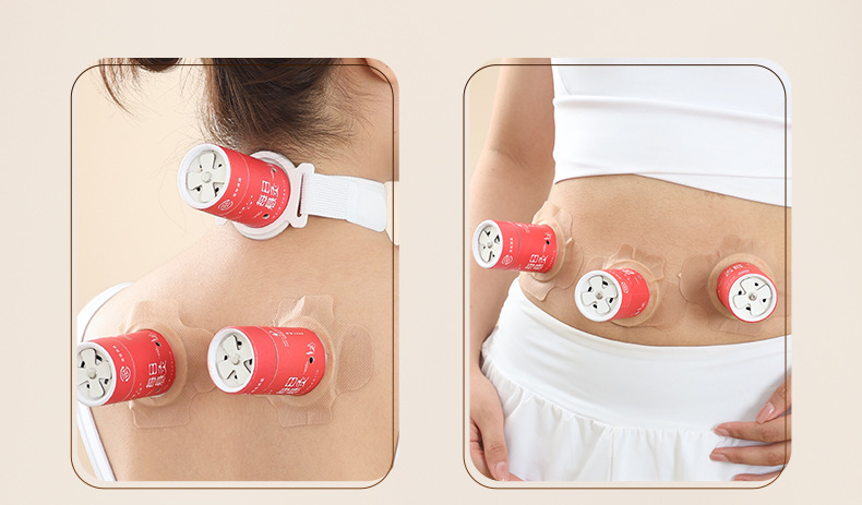 Portable Single Hole Moxibustion Tube Mini Hanging Moxa Stick Holder for Home Warming Care in use