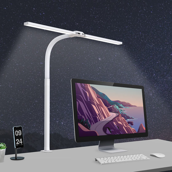 College student led desk lamp clip-on dormitory desk bedside lamp clip-on eye protection learning cross-border reading book Clip lamp