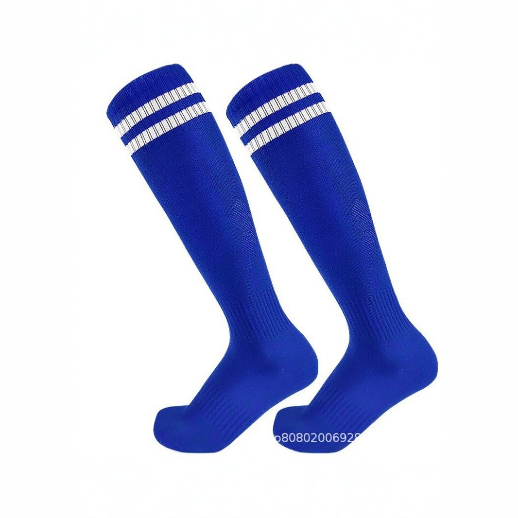 Over-the-knee soccer socks, children's and adult sizes, thin summer style, non-slip, long tube socks, performance socks for students, striped athletic socks