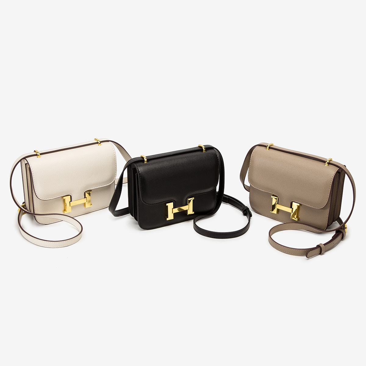 2023 nuevo tofu bolsa Kangkang bolsa H hebilla hombro mensajero bolsa azafata bolsa pequeña bolsa cuadrada al por mayor de las señoras bolsa de entrega