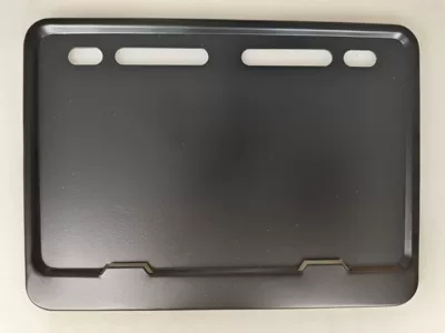 Domestic Motorcycle-Specific Aluminum Alloy License Plate Holder with Imitation Carbon Fiber Texture (License plate holder/license plate holder) - black