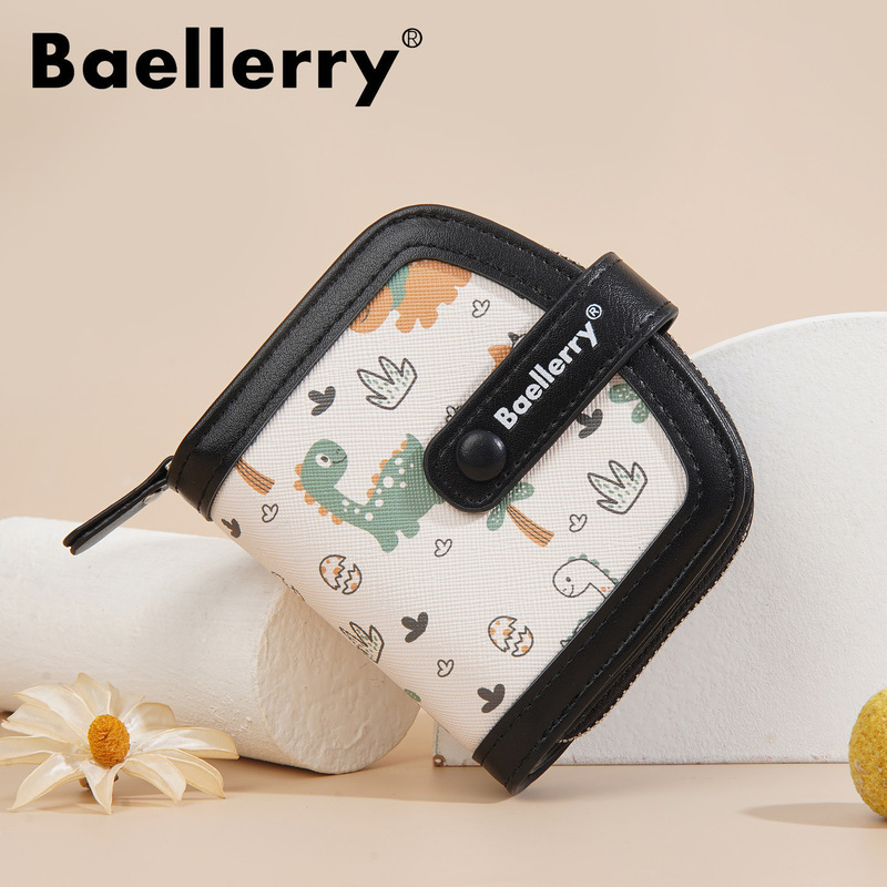 New Kidsren's Cute Dinosaur Print Women's Wallet Card Holder Short Student Female Zipper Wallet Wallet New Kidsren's Cute Dinosaur Print Women's Wallet Card Holder Short Student Female Zipper Wallet Wallet