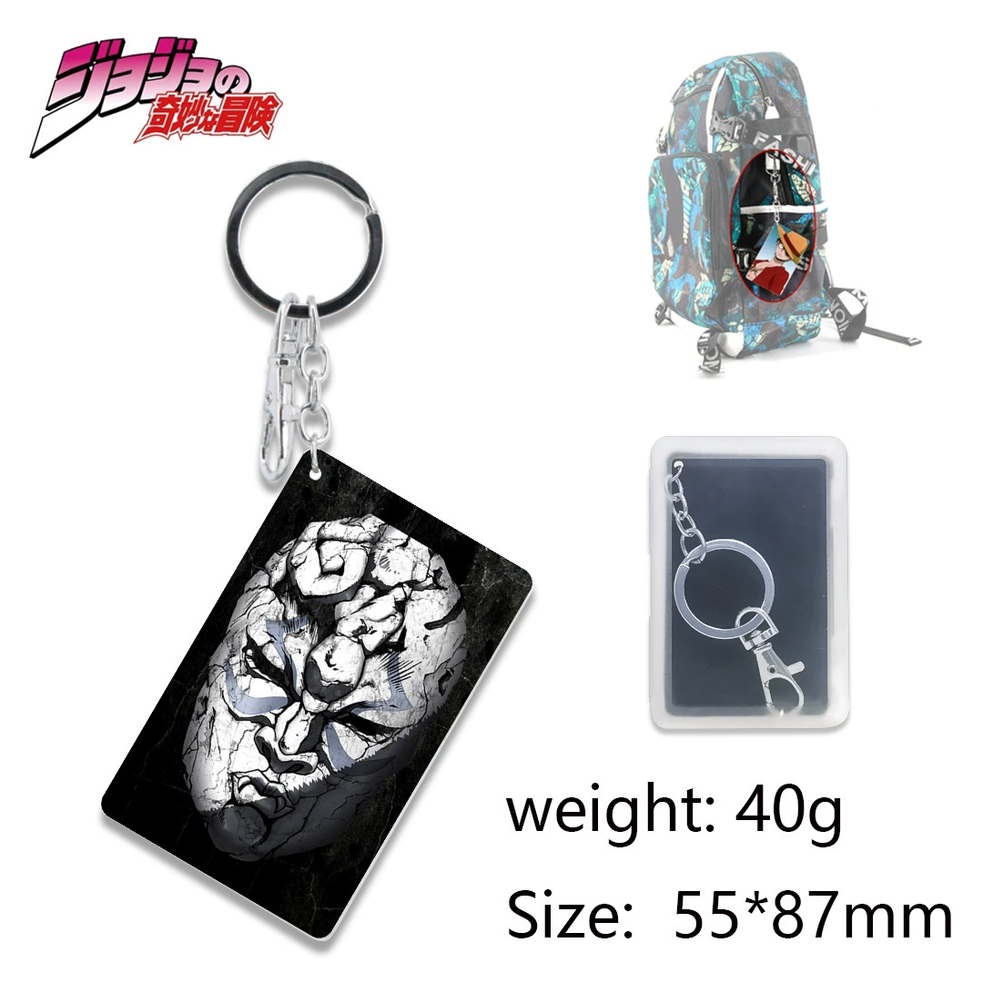 Рюкзак-кинематограф_JOJO's Bizarre Adventure Аниме Мультфильм Модный кошелек Подвеска Брелок Тэг Простое украшение Изображения