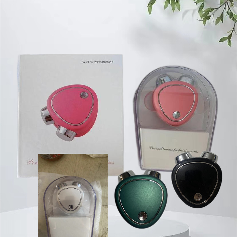 Instrumento de belleza micro-actual transfronterizo V rodillo facial de elevación facial rejuvenecimiento de la piel instrumento de guía de masaje EMS instrumento de belleza micro-actual