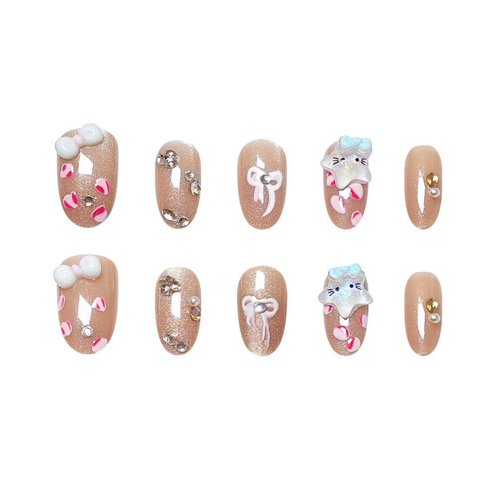 30 piezas de cristal de diamante tridimensional de champagne de ojo de gato para usar uñas blancas puras para mostrar un pequeño libro rojo uñas falsas al por mayor image 5