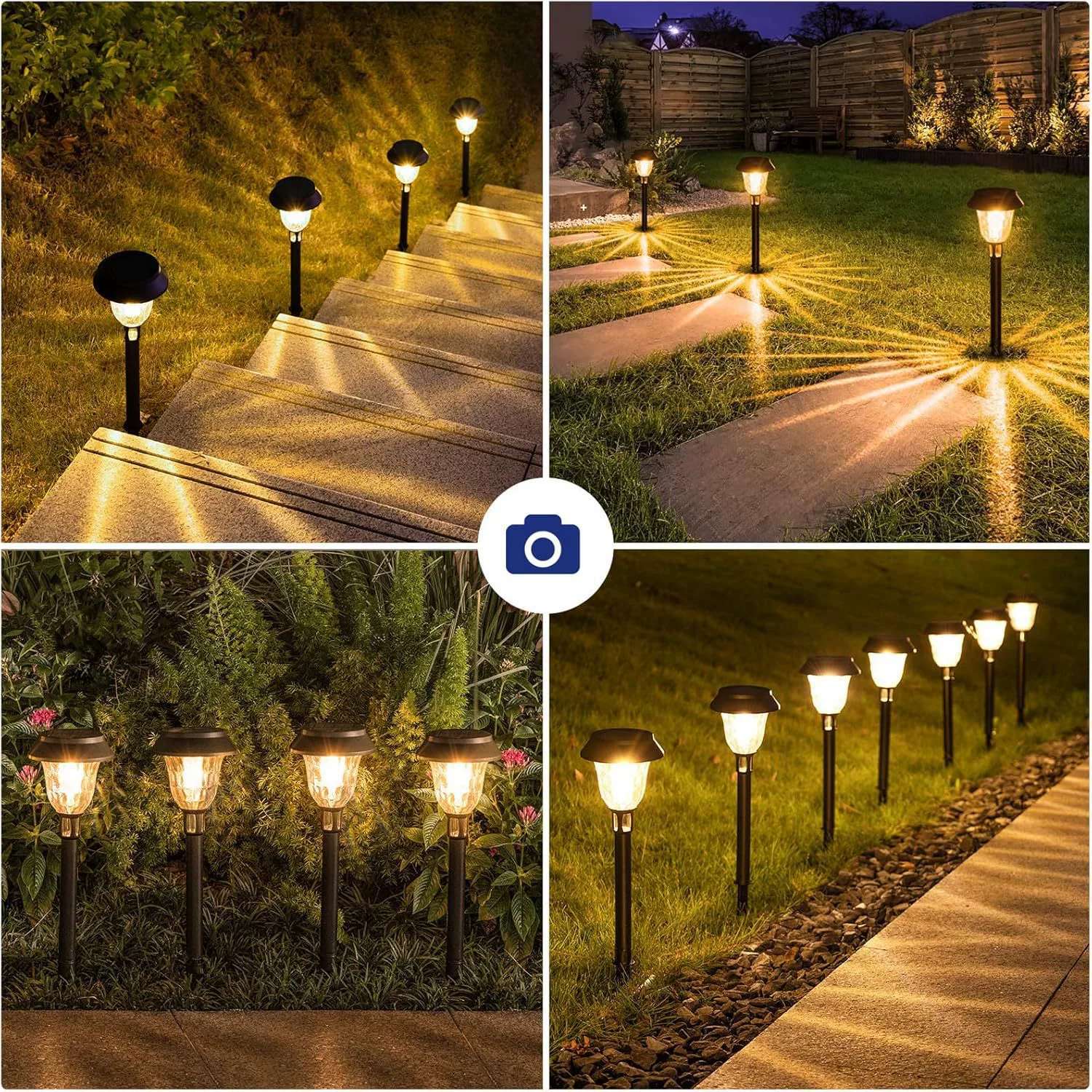 Quality garden lights solar-powered for gazebo