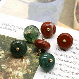 10mm国风中式唐装扣子旗袍纽扣纯色衬衫扣子复古仿玉石纽扣