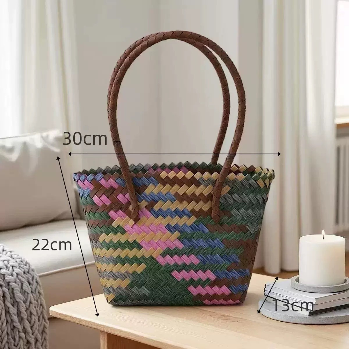 Colorful long handle/medium size