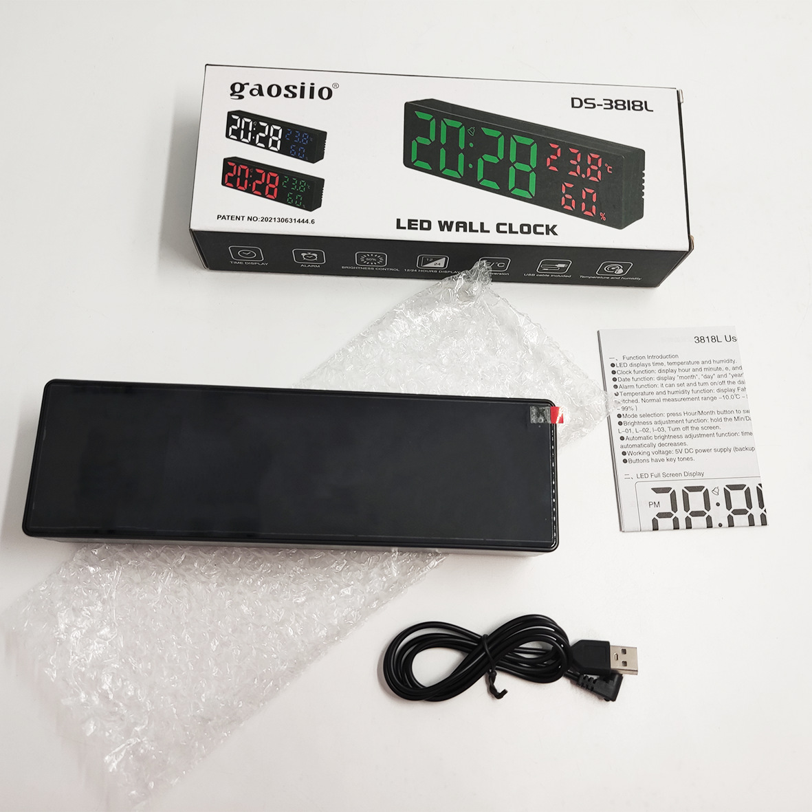 LED����Ļ��������������USB������������ʪ����ʾʱ�Ӿ�������