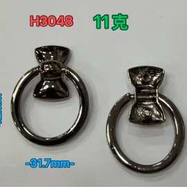 盒子五金配件包包圆吊环单肩斜挎包侧扣金属拉手手挽吊扣合金提手