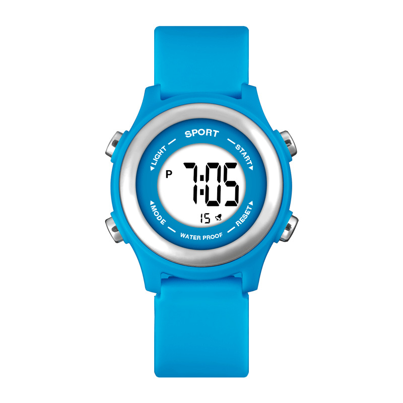 Nuevo dulce macaron estudiante reloj electrónico moda Junior High School multifunción alarma luminosa sincronización reloj electrónico