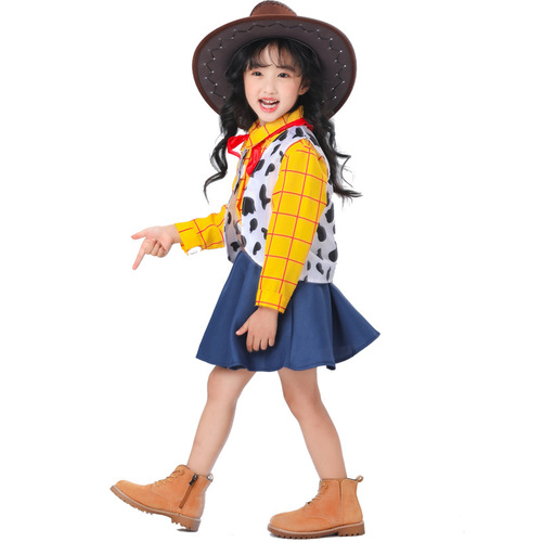 Halloween COSPLAY costume Toy Story Woody girls cowboy costume prom performance parent-child costume
