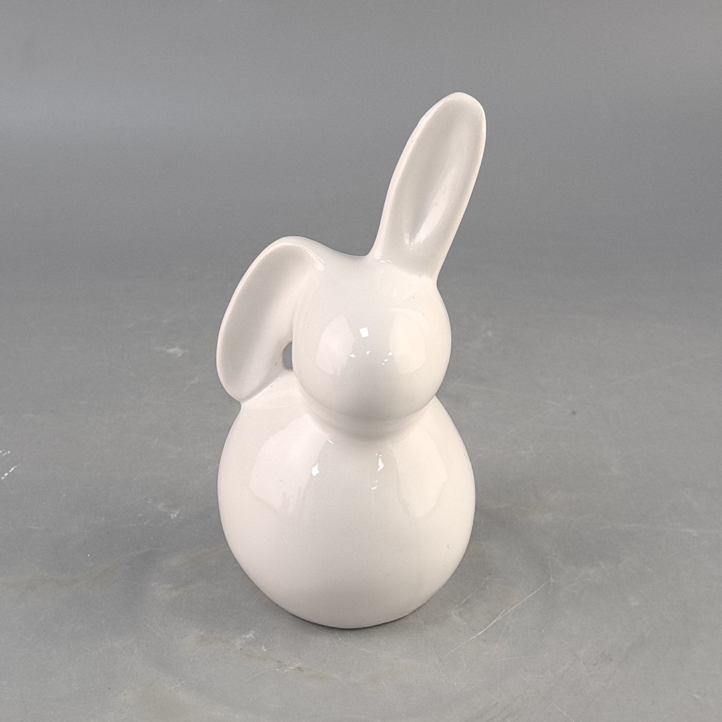 Cerámica de Pascua lindo conejo simple sala de estar blanca dormitorio escritorio animal Pascua decoración del hogar