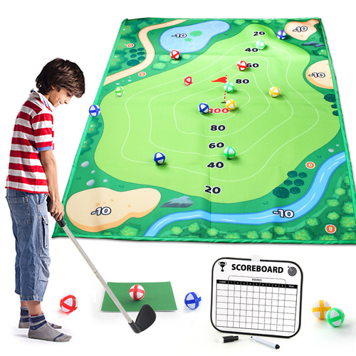 Cross-border 20 children's thickened golf game mat sets golf clubs indoor and outdoor sporting goods