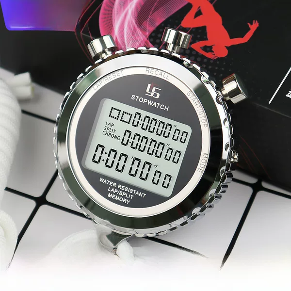 Factory wholesale yishengpai YS-510 metal stopwatch three rows of 10 100 track and field training electronic timer