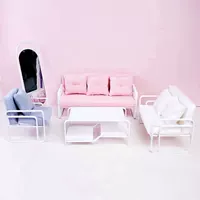 Маленькая тканевая кукла, 1/6 blyte bjd6 точечная кукла с одним двойным диваном и тройным диваном, костюм, напольное зеркало