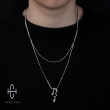 水滴蛇形项链男欧美时尚潮流个性设计锁骨链女高级感百搭饰品批发