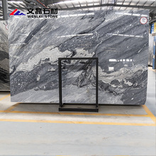 格兰云灰天然大理石灰色石材大板材批发加工飘窗台过门槛石台面桌