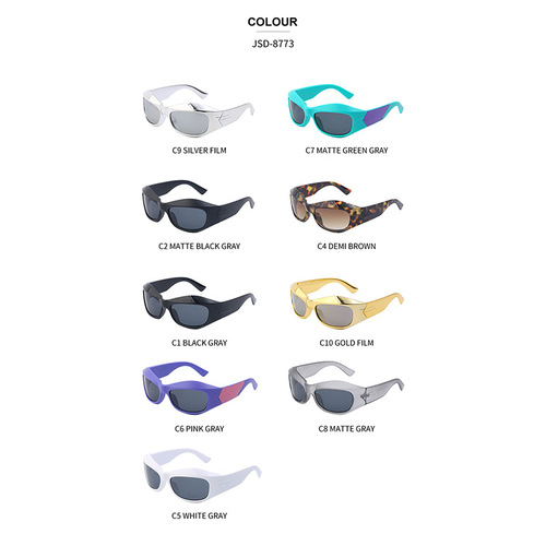 European and American steampunk style Y2K sunglasses for men Amazon cycling sports sunglasses for women cross-border glasses wholesale
