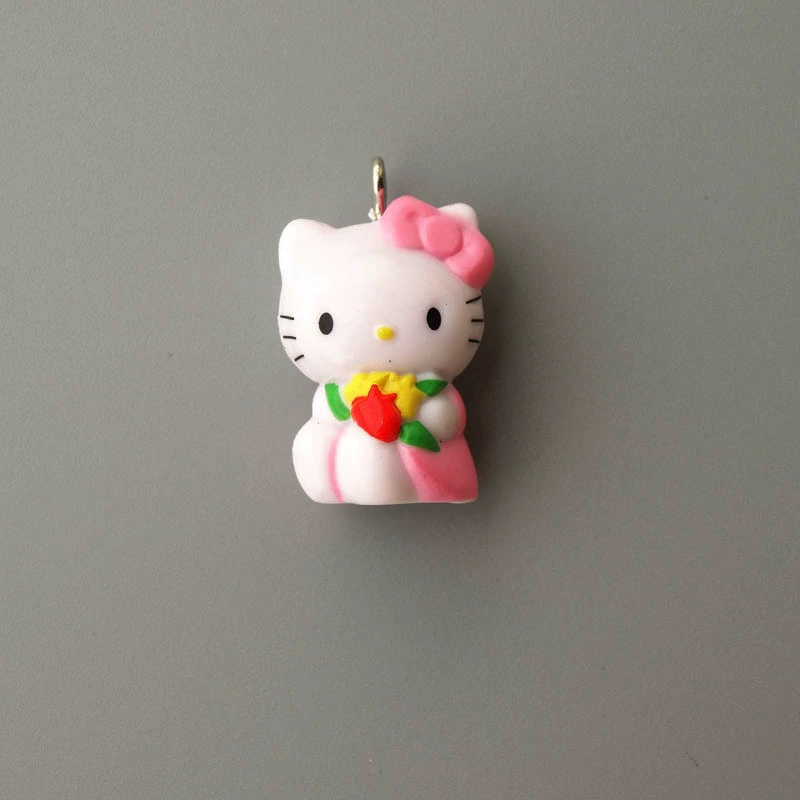 Hello Kitty, маленькая мини-фигура, подвеска, handmade