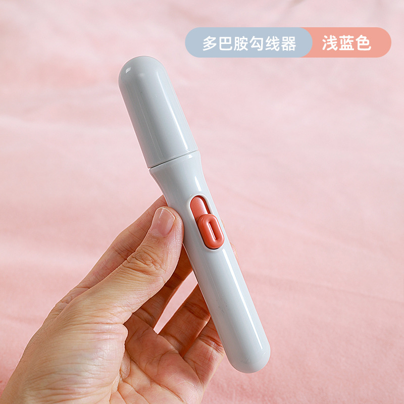 Macaron hook line light blue