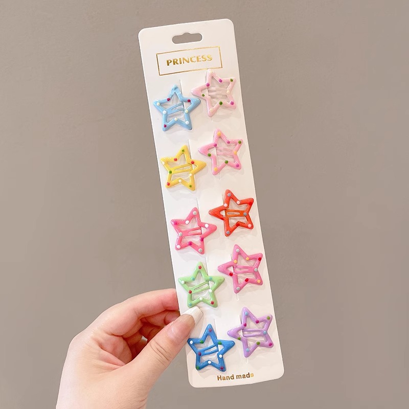 Horquilla de color dopamina, clip de pico de pato de cabello roto coreano femenino, horquilla de sentido avanzado y2k, clip lateral con flequillo, tocado