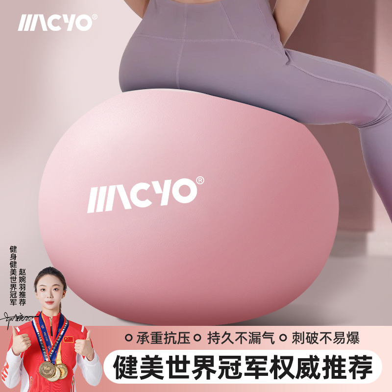 Zhijia Yoga Ball Hip Lift Thickeneded Explosion-Proof Inflatable Pilates Ball Home Sports Fitness Ball Balance Core