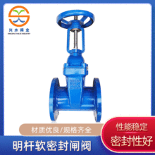 兴水阀门Z41X明杆软密封闸阀法兰泄水阀球墨铸铁弹性软密封闸阀