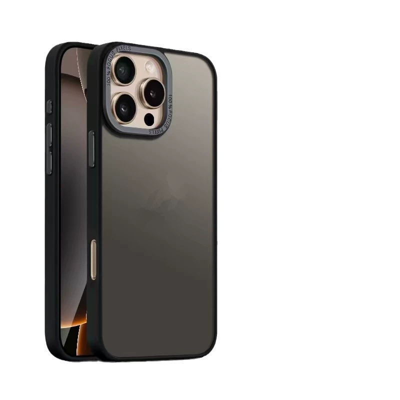 Яблоко, совместим с iPhone 16, чехол для телефона pro, матовый металлический защитный кейс
