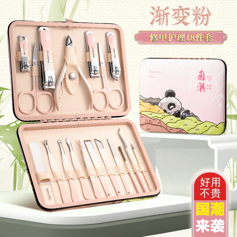 Cute regalo de color gradiente de piel muerta para damas herramientas de manicuras en stock conjunto de cortador de uñas pedicura casero manicuras image 25