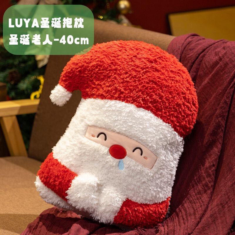 INS クリスマス装飾枕クリスマスツリー人形ソファリビングルームクッションベッド枕ジンジャーブレッドマンヘラジカ|undefined