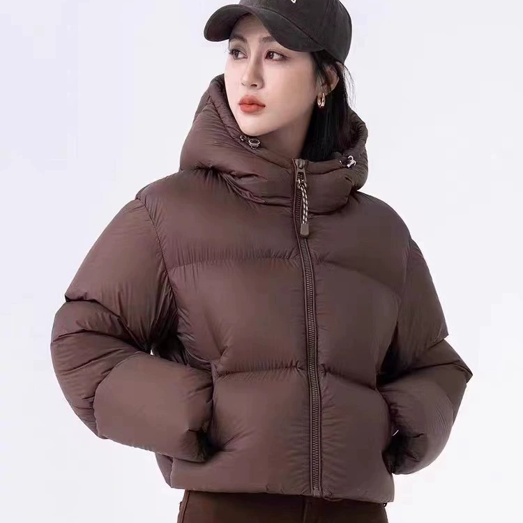 Новая модная утепленная куртка-пуховик с капюшоном из 90% белого утиного пуха для миниатюрных размеров, коллекция 2025 года