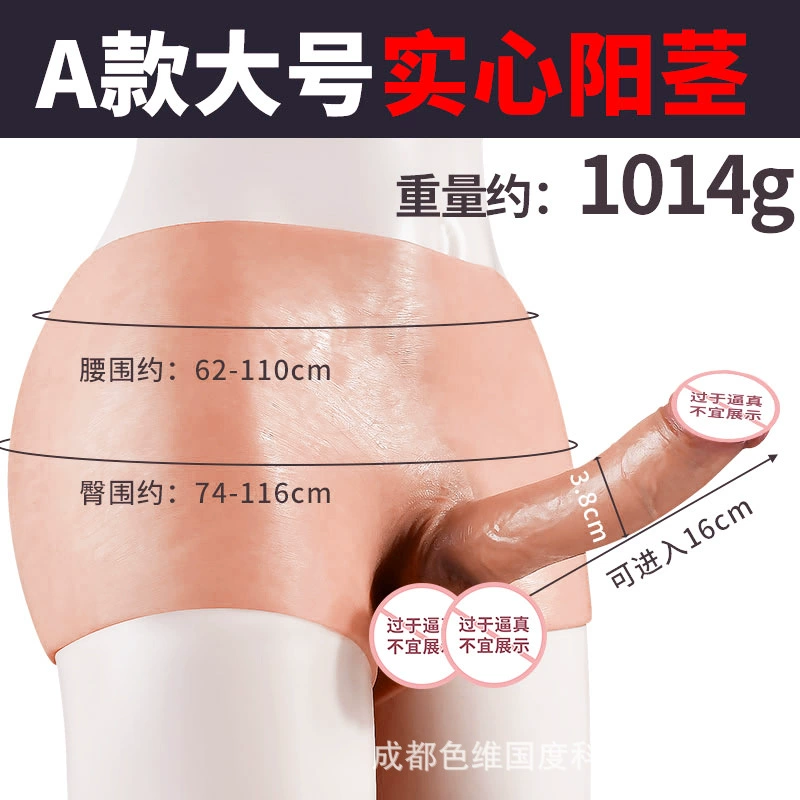 Wearable Silicone Dildo (unbranded), Realistic Texture, Hollow or Solid Options, Unisex