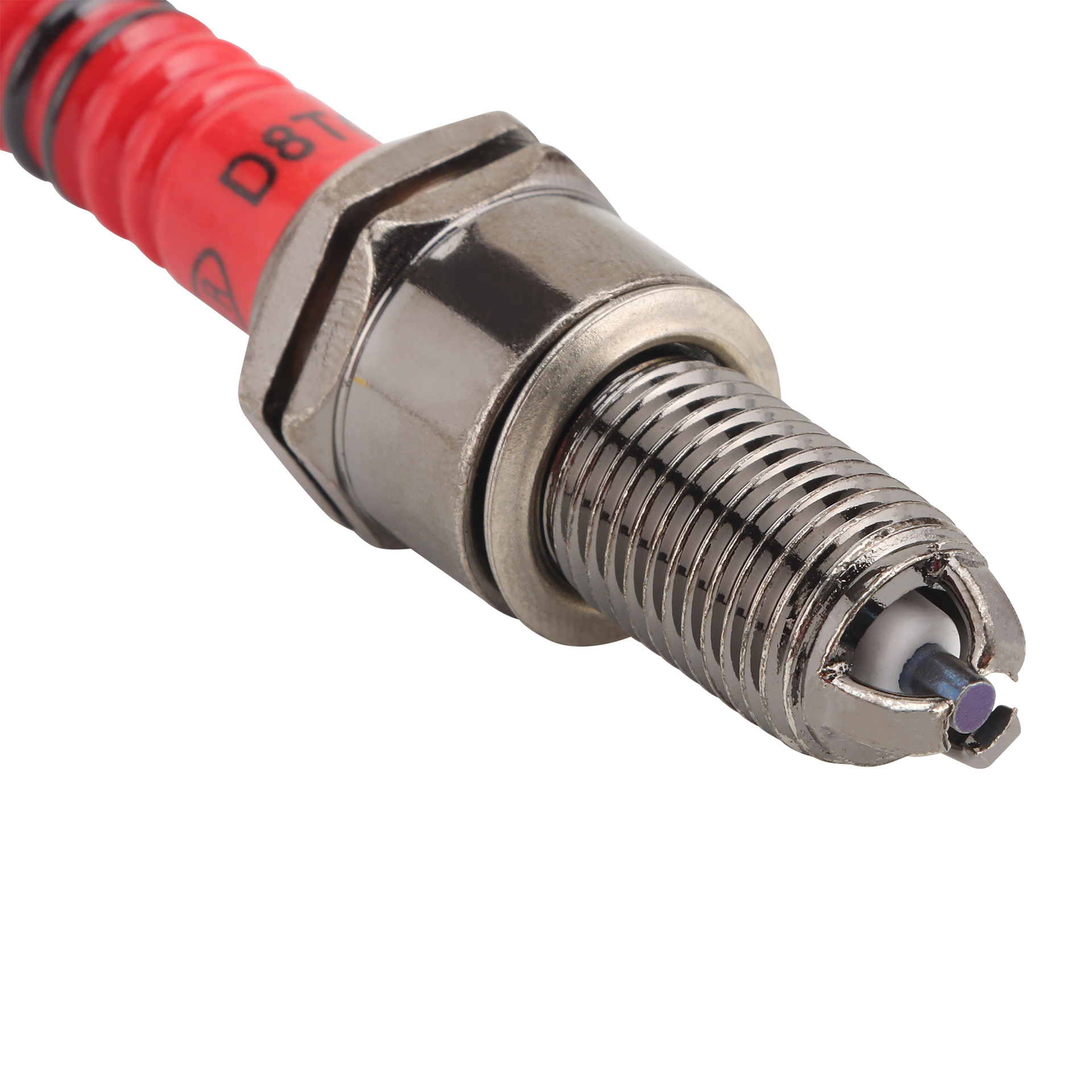 2Pcs a Set / 8Tc-3 Electrode Spark Plug Replacement Motorcycle Cg 50Cc70Cc90Cc110Cc110Cc