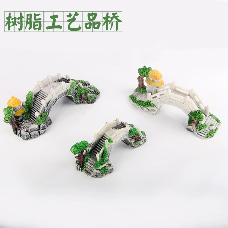 Новый Аквариум Декоративные моделирования ремесел аквариума смолы ремесла Большой Средний Малый размер мост