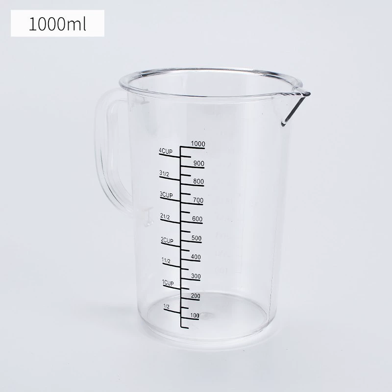 Measuring Cup (Polycarbonate) Heat-Resistant Transparent, Thick-Wall Multi-Volume 100–5000 ml