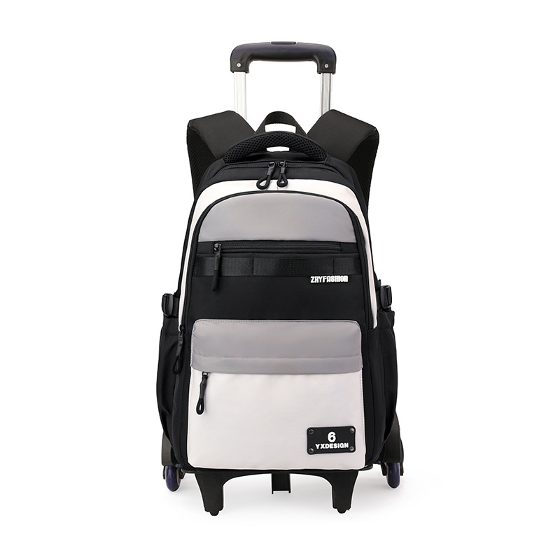 Mochila escolar natural de barra de arrastre de pescado de gran capacidad para estudiantes de secundaria