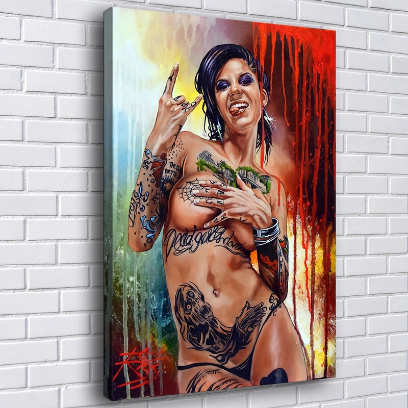 Modern Figure Portrait Tattoo Girl Canvas Painting Mural Poster Wall Art Living Room Modern Decorative Painting Modern Figure Portrait Tattoo Girl Canvas Painting Mural Poster Wall Art Living Room Modern Decorative Painting