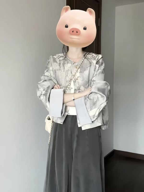 新中式套装复古老钱风禅意外套休闲阔腿裤子两件套秋季搭配一整套|undefined