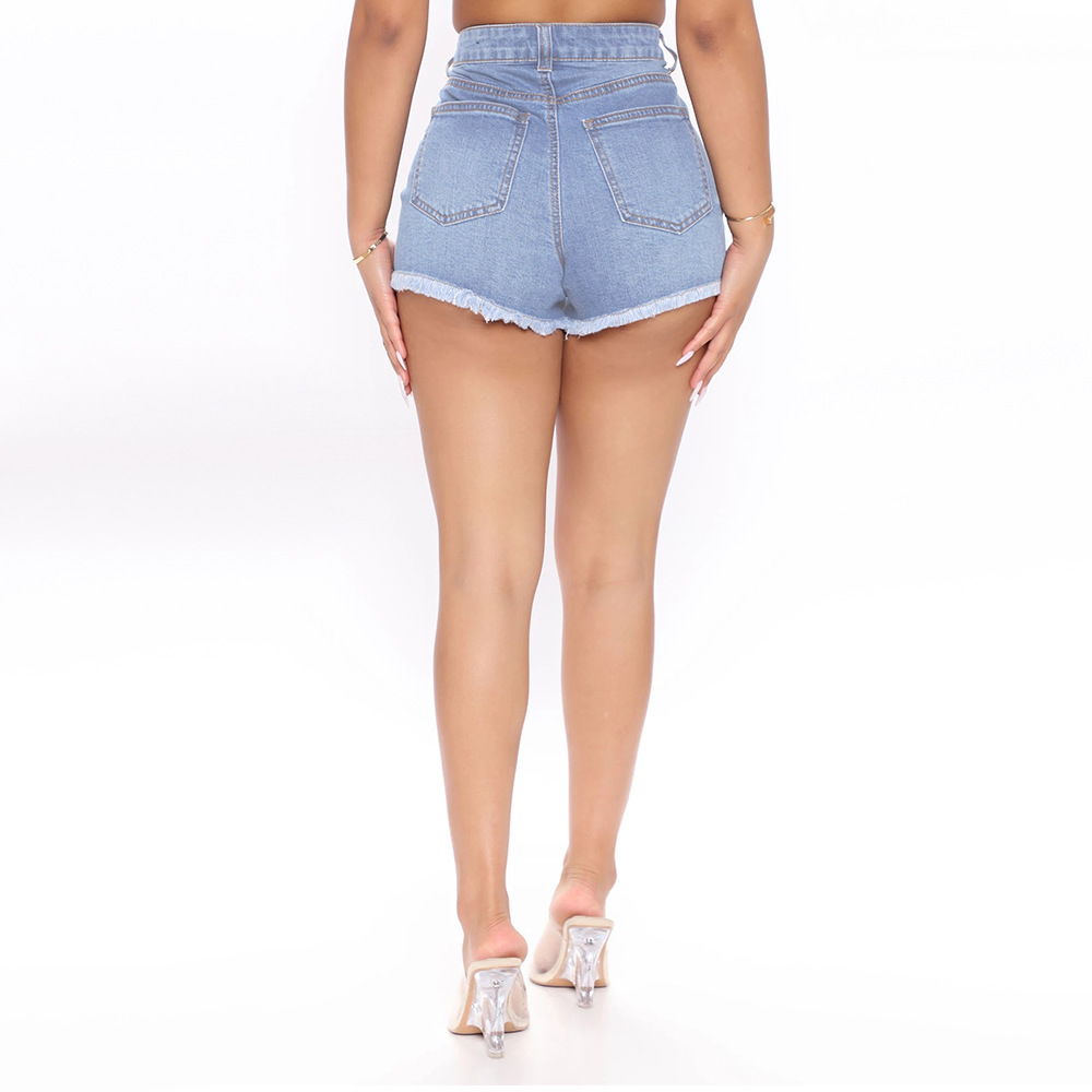 Sexy Fringed Denim Shorts NSQY63675